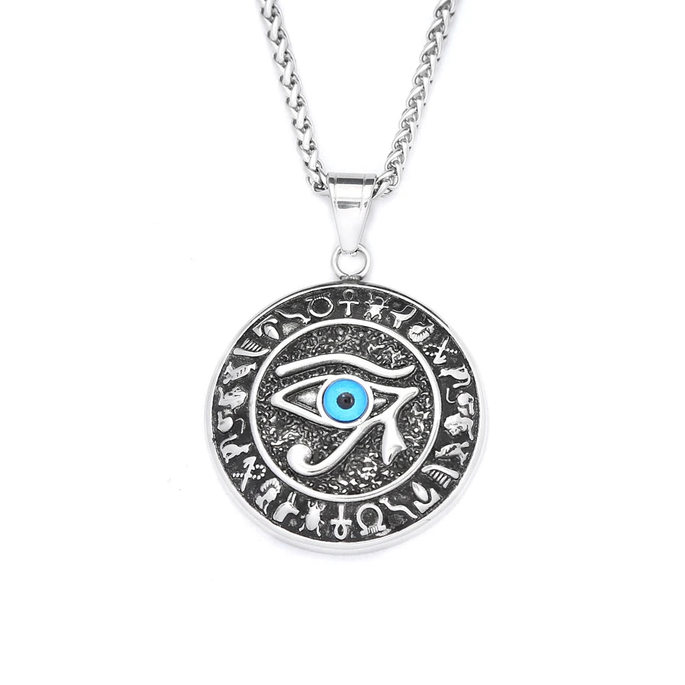 Egyptian Eye of Horus Pendant — Stainless