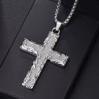 Cross Pendant Necklace — Stainless Steel