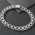 Vintage 50CM Long 20MM Width Choker Necklace Man Solid Polished Matte Stainless Steel Link Chain Necklaces for Men Male
