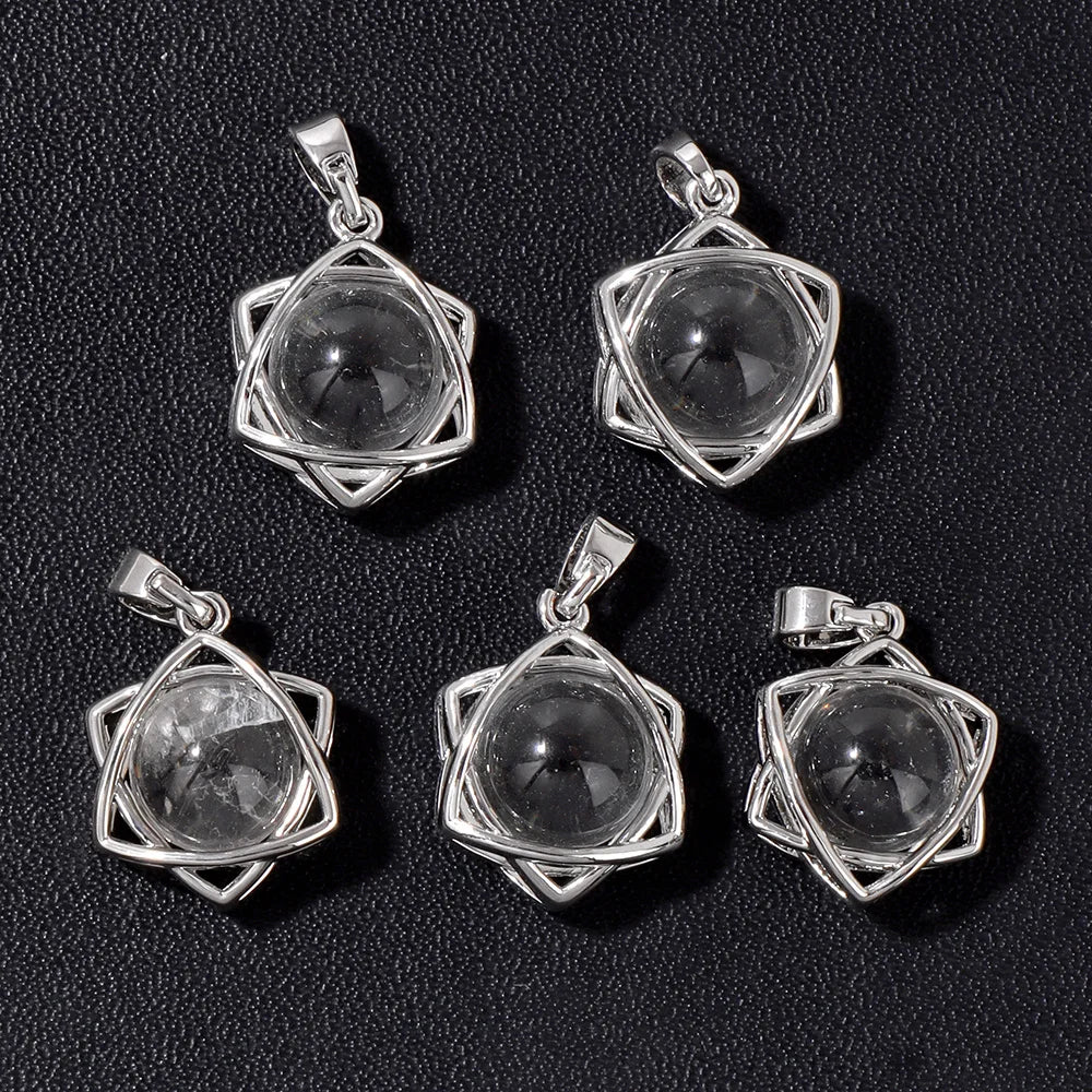 Crystal Quartz Iced Pendant — DIY Craft Set