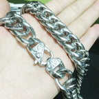 Double Cuban Link Necklace 16mm — Stainless