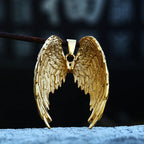 Angel Wings Pendant Necklace — Stainless Steel