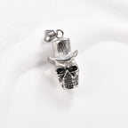 Gothic Skull Pendant Necklace — Stainless Steel