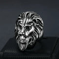 Lion Head Steel Ring 316L Animal Style Finger