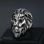 Lion Head Steel Ring 316L Animal Style Finger