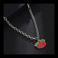 Ghost Pumpkin Pendant Necklace — Stainless