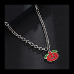 Ghost Pumpkin Pendant Necklace — Stainless