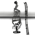 Silver Pendant Hollow Wine Glass Drinking
