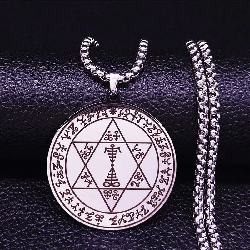 Gabriel Archangel Amulet Necklace — Stainless