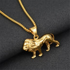 Lion Gold Pendant Necklace