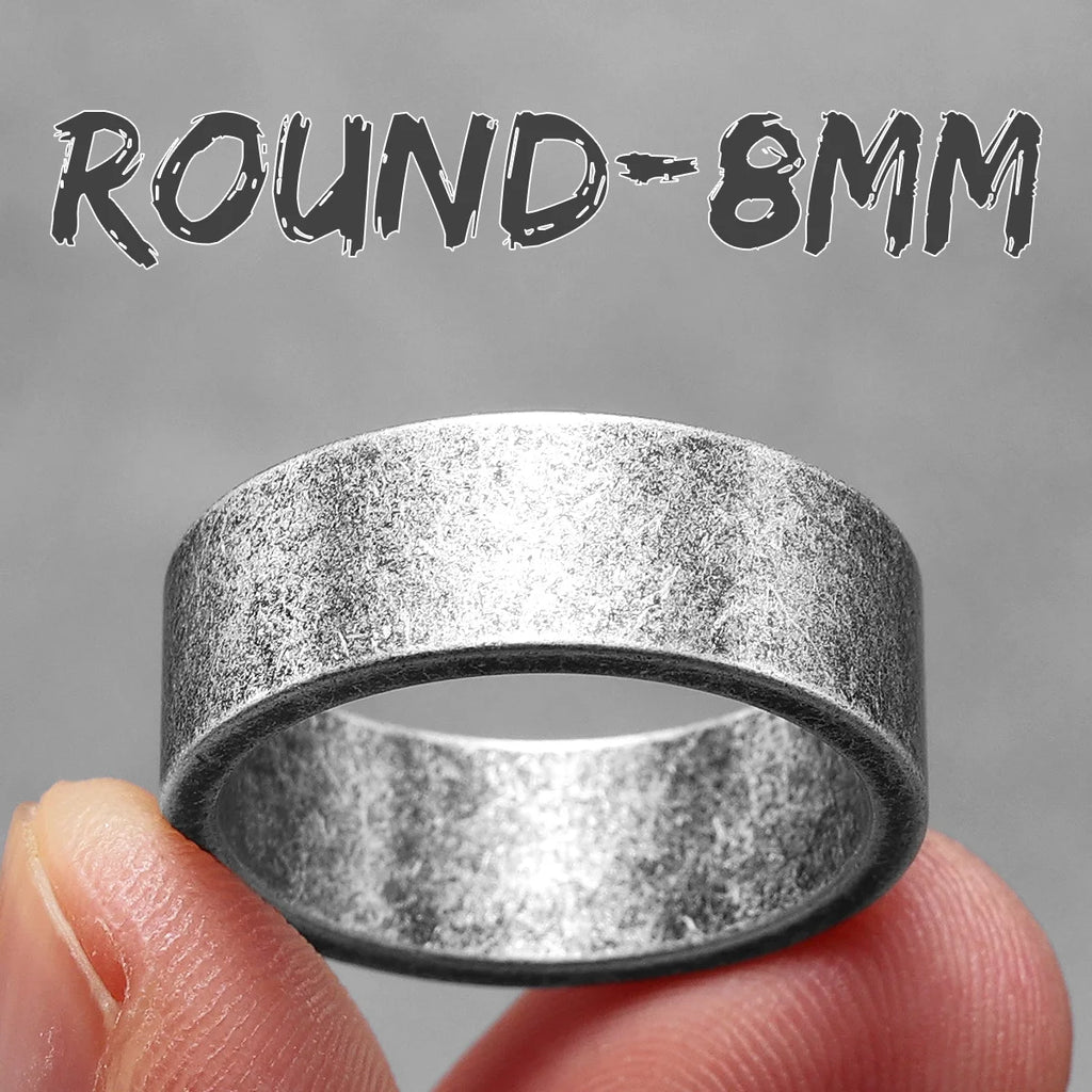 4mm 6mm 8mm 10mm Simple Round Stainless Steel Men Rings Punk Male Women Fashion Jewelry Creativity Gift