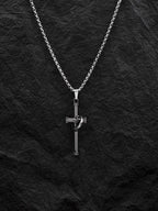 Cross Steel Pendant Japanese Korean Versatile