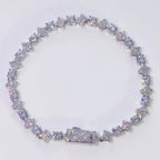 Iced Out Cross Tennis Bracelet Stainless Steel