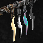 Lightning Minimal Pendant — Stainless Steel