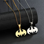 Gothic Bat Stainless Steel Pendant Necklace