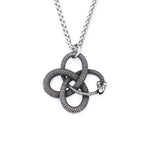 Ouroboros Snake Pendant — Stainless Steel