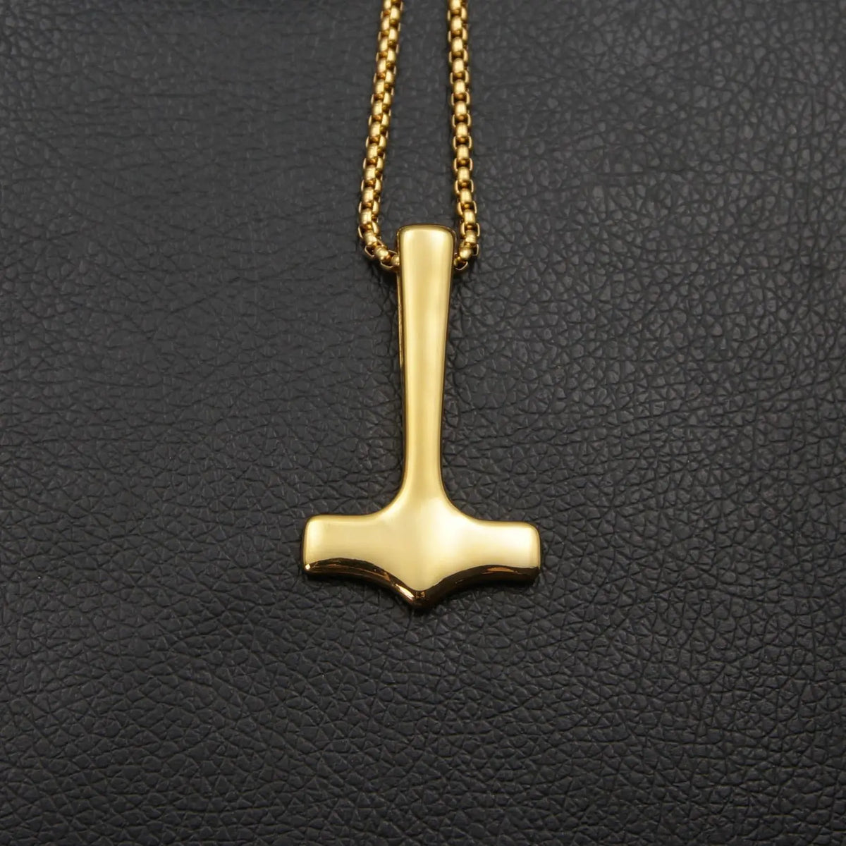 Simple Viking Mjolnir Thor's Hammer Necklace — Stainless Steel