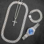 Iced Out Cuban Chain Set — 16mm