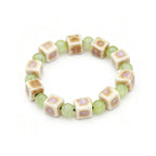 Rope Ceramic Bead Bracelet — Stainless Steel