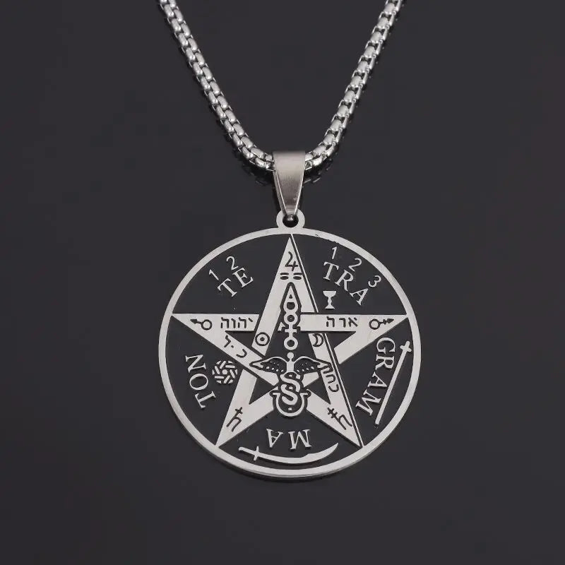 Anubis Stainless Steel Pendant Necklace