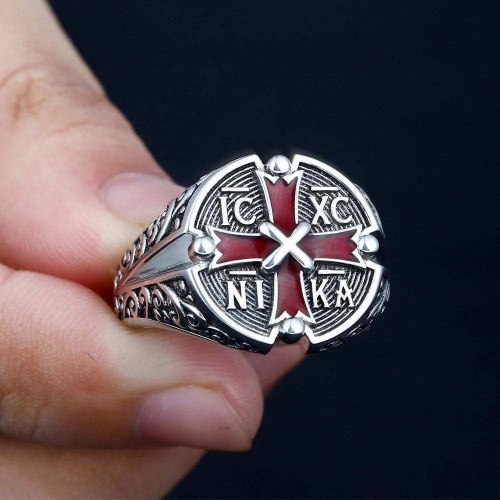 Jesus Christ Cross Ring — 925 Silver