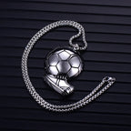 Stainless Steel Basketball Pendant Necklace