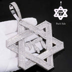 Iced Out Star Pendant Stainless Steel