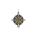Viking Vegvisir Compass Pendant — Stainless