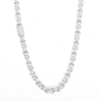 925 Silver VVS Moissanite Cuban Chain Necklace 10MM