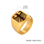 Eagle Signet Ring — Stainless Steel