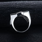 Iced Out Pentagram Ring — 14K Gold