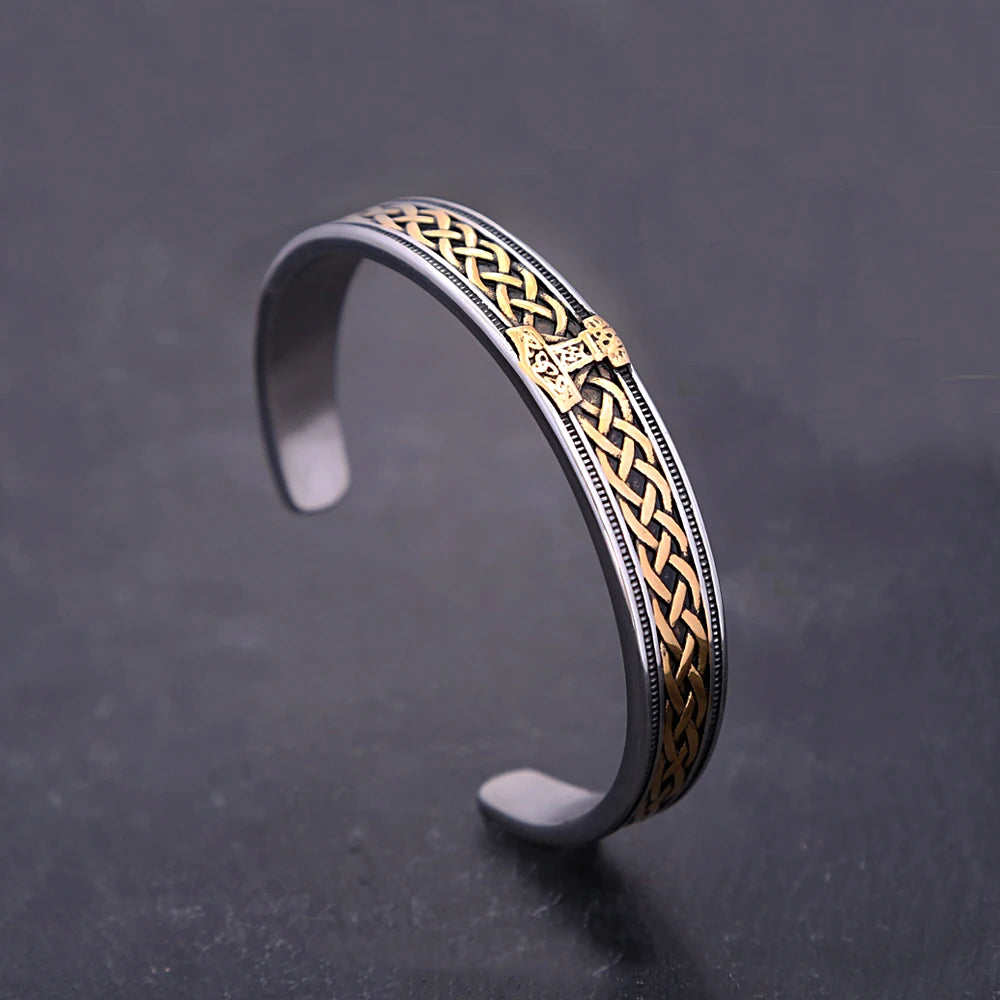 Viking Thor Hammer Bracelet — Stainless