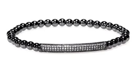 3pcs/Set Luxury Gold Color Beads Royal King Crown Dice Charm CZ Ball Bracelet Mens Fashion Bracelets & Bangles Multi