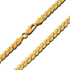 Luxury 24K 9999 Pure Gold real gold Men's and Women's Cuban Necklace Clavicle Chain Thick Necklace