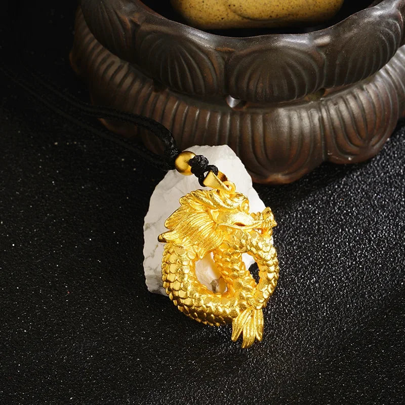 Luxury Panlong Necklace Women Men's All-match Pendant