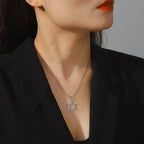 Simple Star of David Pendant Necklace — Stainless Steel