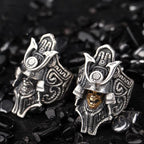 Classic silver 925 replica design geometric mens rings inlay diamond retro Embossed handsome ring banquet party jewelry gift