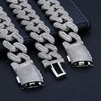Rose Gold Cuban Chain Necklace Iced Out 29MM