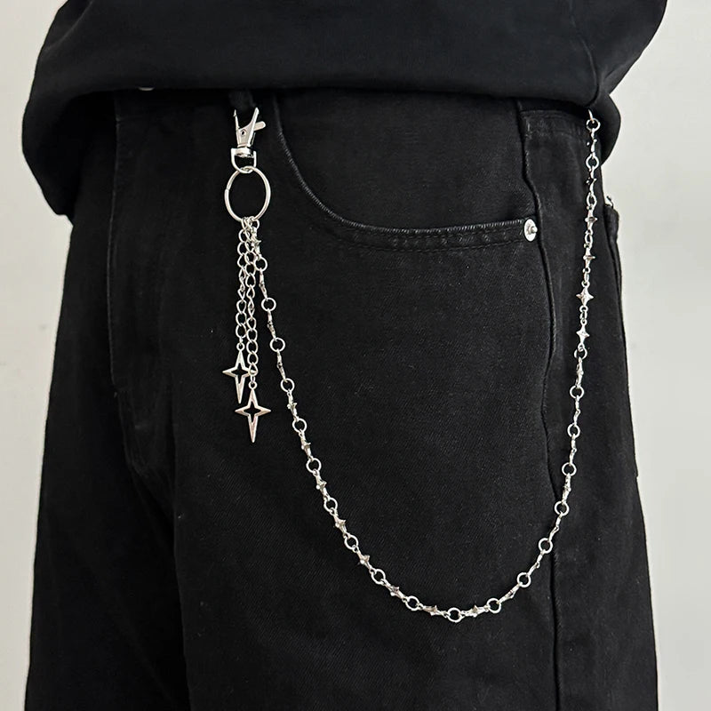 Vintage Gothic Jeans Chain Keychain — Waist Belt Pants Chain