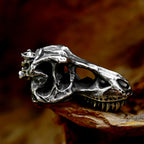 Dinosaur Skull Pendant — Stainless Steel