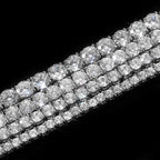Tennis Chain Necklace Stainless Steel 3/4/5MM CZ