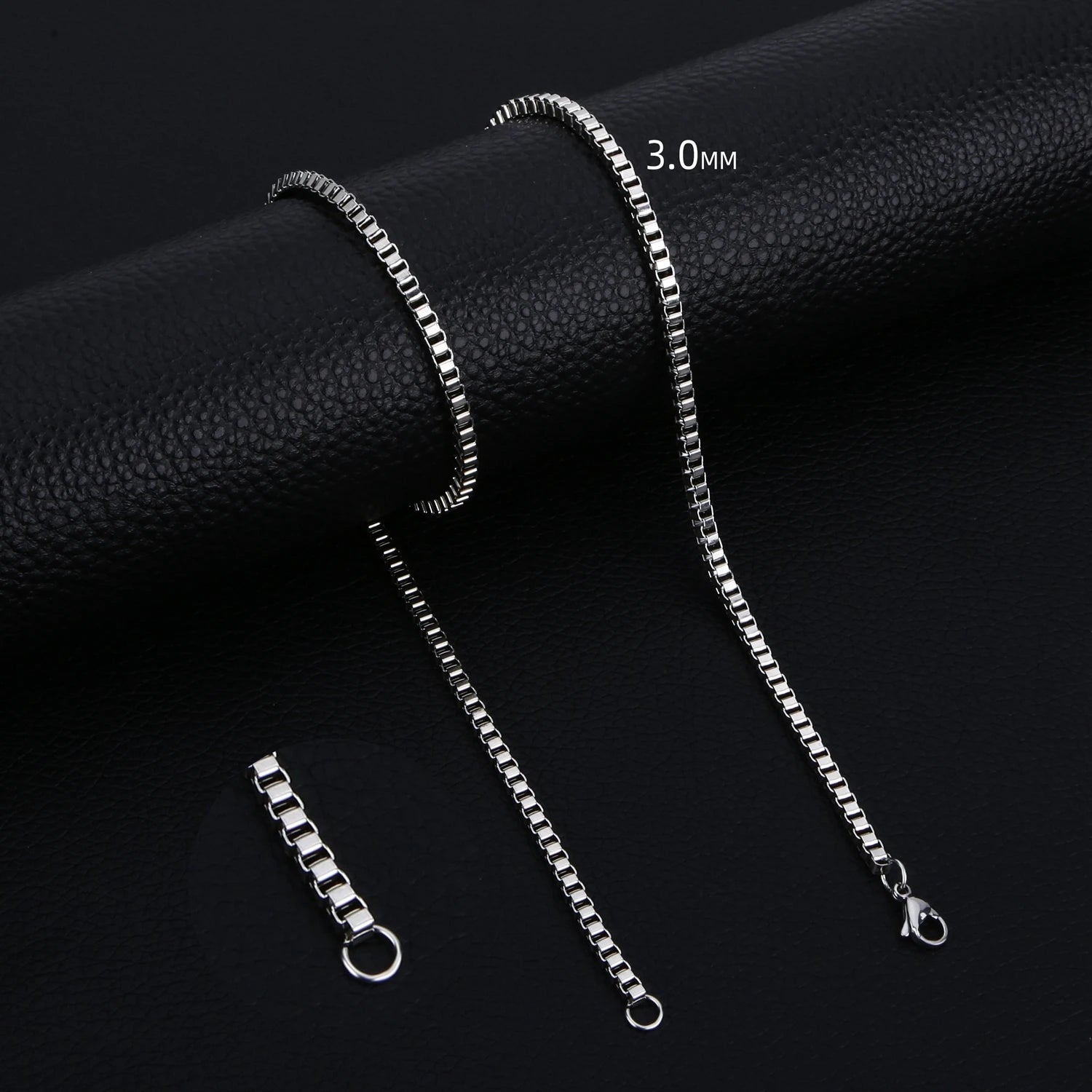 Box Chain Necklace — Stainless Steel 3mm