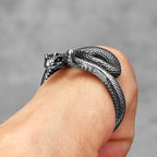 Viper Snake Ring — Stainless Steel