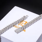 Iced Out Cuban Chain Necklace Stainless Steel 8MM