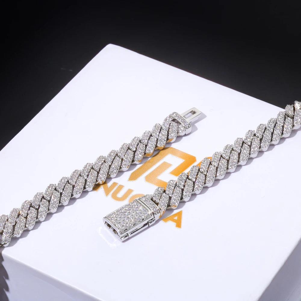 Iced Out Cuban Chain Necklace Stainless Steel 8MM