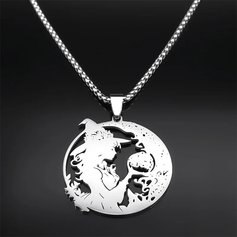 Witchcraft Stainless Steel Pendant Necklace