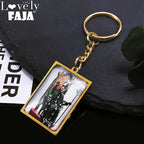 Ghost Band Pendant Keychain — Stainless Steel