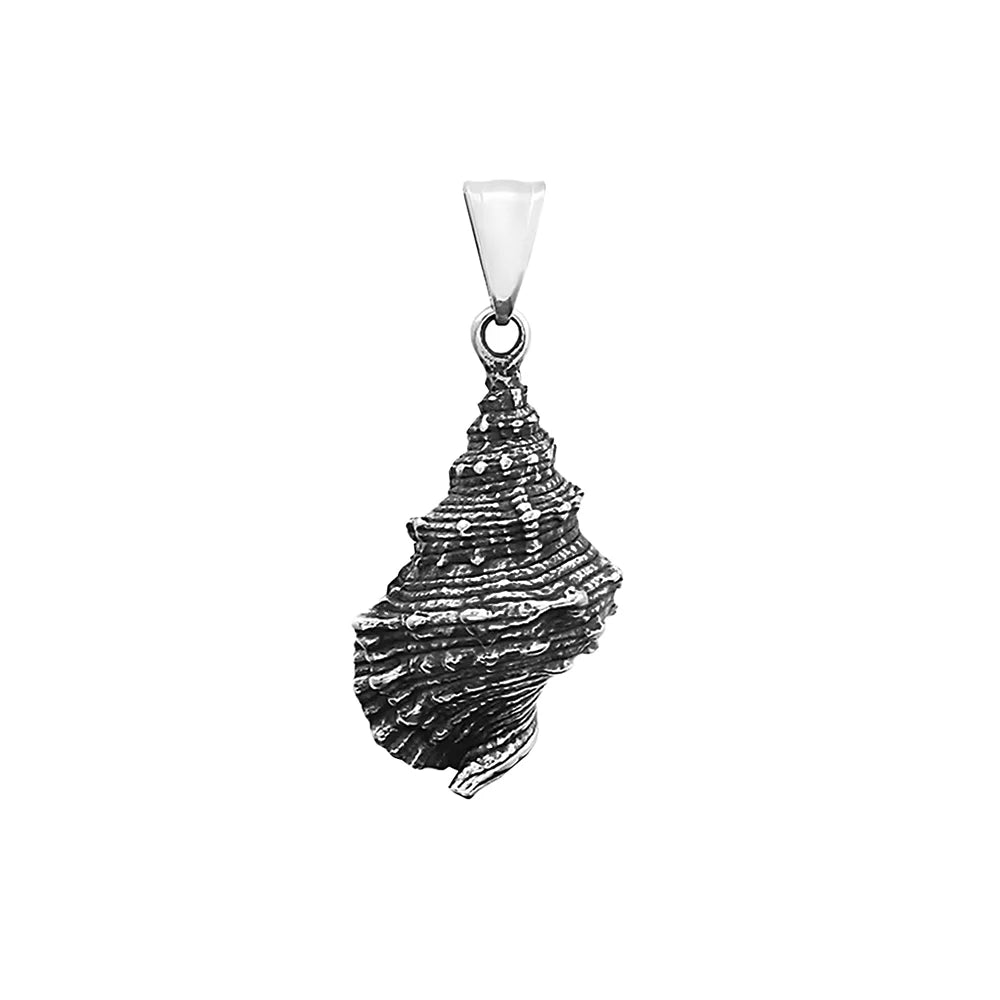 Retro Seashells Conch Necklace Stainless Steel Punk Fashion Sea Shell Pendant Chain For Men Women Cool Beach Surfing Jewelry