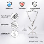 African Berbers Symbol Necklace — Stainless Steel