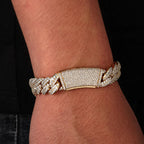 Iced Out Cuban Chain Necklace Stainless Steel 13MM